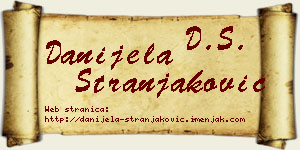 Danijela Stranjaković vizit kartica
